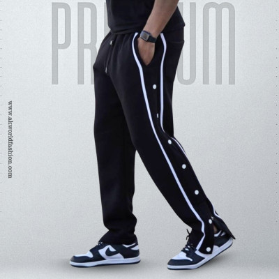 7 Button Trouser - Black