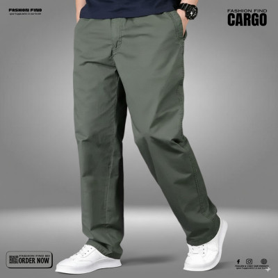 4 Pocket BELT CHINOS CARGO PANTS ( olive)