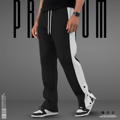 3 Button Trouser - Black