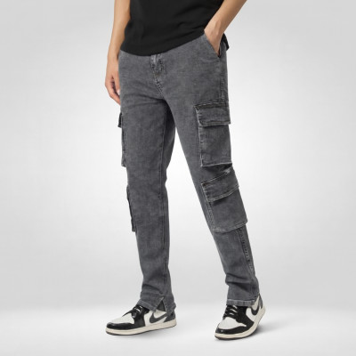 Premium Denim Jeans - 8 Pocket (Stitch) (Acid Wash)