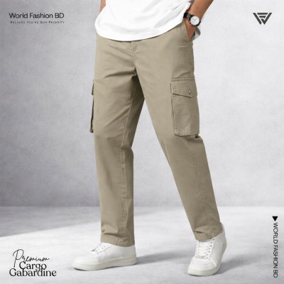 6 Pocket BELT CHINOS CARGO PANTS ( Light Khakhi )