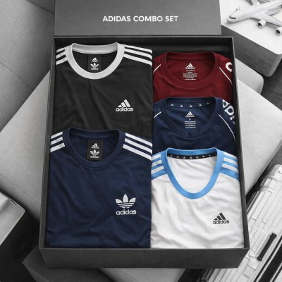 Men's Stylish Half Sleeve Jersey T-shirt 5 Pcs Combo