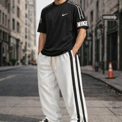 Men's Stylish Combo Set ( Black & White )