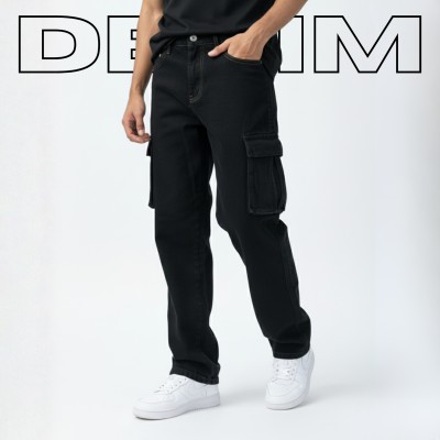 6 Pocket Denim Jeans - Black
