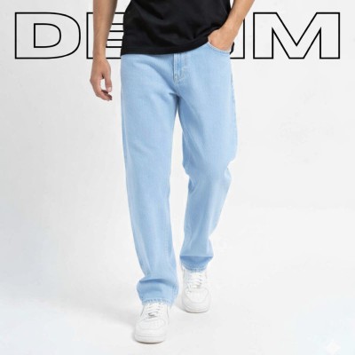 4 Pocket Non-Stitch Denim - Light Blue