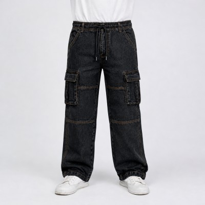 6 Pocket Baggy Stitch Denim - DARK ASH