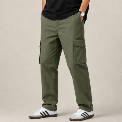 6 POCKET CARGO CHINOS-[ PREMIUM OLIVE ]