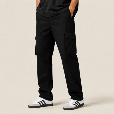 6 POCKET CARGO CHINOS - [PREMIUM BLACK]