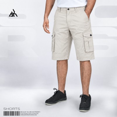Premium Ripstop Cargo Shorts – OFF WHITE
