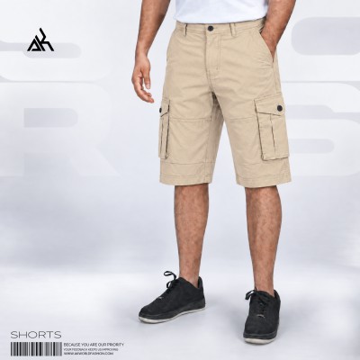 Premium Ripstop Cargo Shorts – Khaki Beige