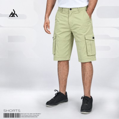 Premium Ripstop Cargo Shorts – Light Olive