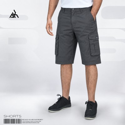 Premium Ripstop Cargo Shorts – Charcoal Grey