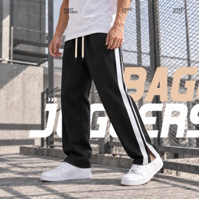 Low Cut Baggy Joggers – Black