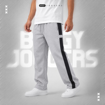 PREMIUM COTTON JOGGERS- ASH BAR