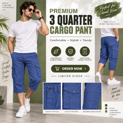 Premium Ripstop Cargo Shorts – Royal Blue