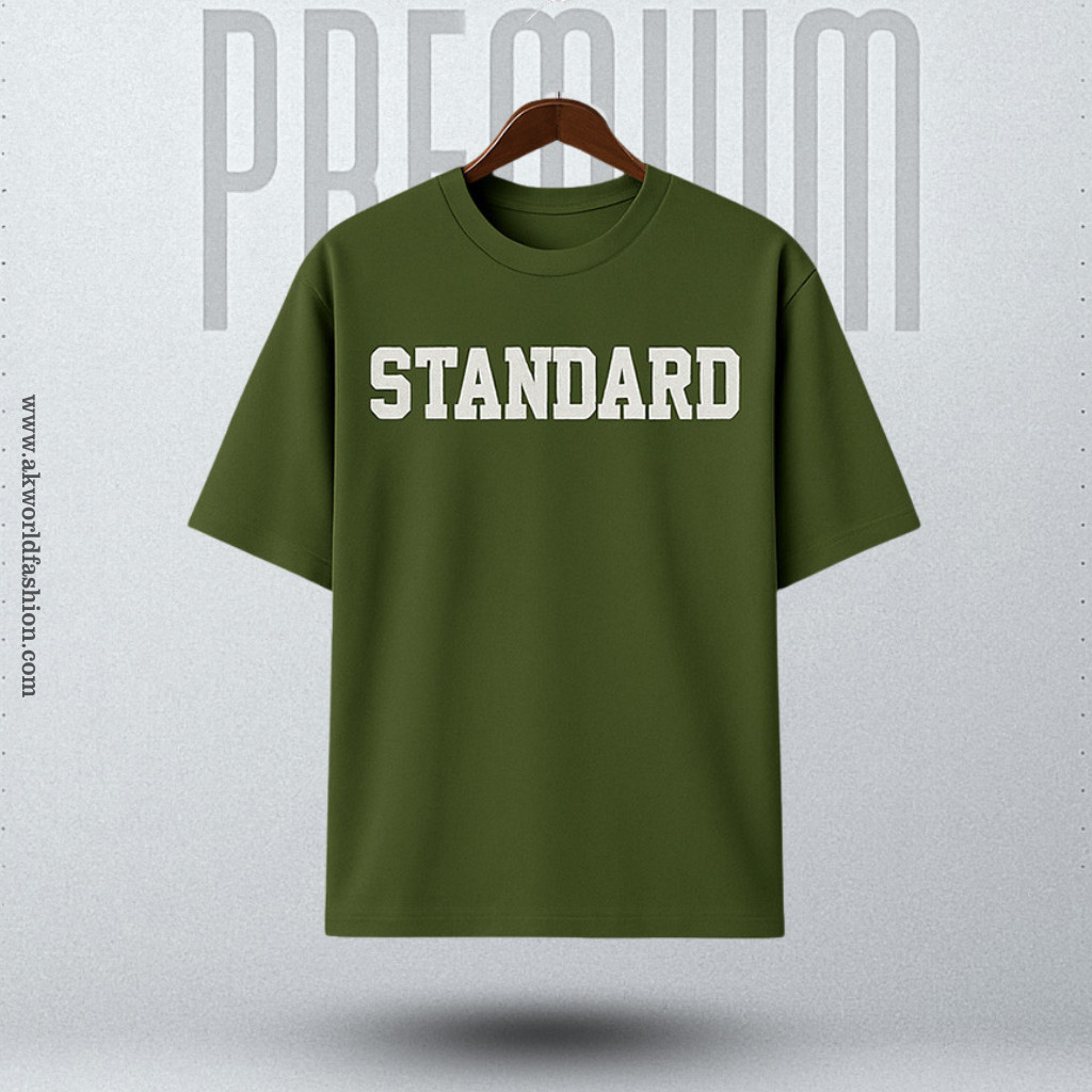 トップス CALEE MULTI FUNCTION DROP SHOULDER LOGO Premium Drop Shoulder T-Shirt (olive) || 1181